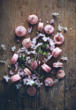 macarons and flowers