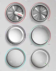 一组按钮现实音量控制
