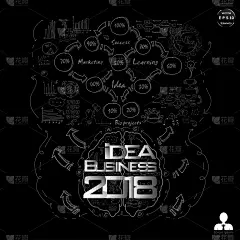 新年快乐。创意和概念诠释现代。