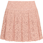 DKNY Pleated guipure lace mini skirt