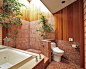 带有植物装饰的浴室，享受自然的感觉,浴室,洗漱间