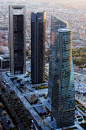 vistas de las Cuatro Torres de Madrid (Spain): 