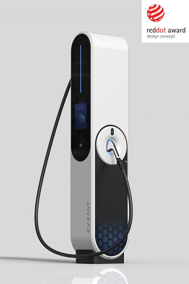 an electric car char...