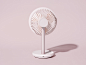 Stand Fan : There are full of many things in our daily space. Among a lot of things, we designed a beautiful fan to comfort us.Through the wings spread out with a natural curve on the fan cover, we added usability and refined sensibility.With its simple m