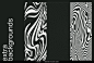 220款复古抽象艺术网格扭曲条纹装饰科幻背景底纹ai矢量设计素材