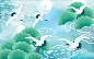 中式国潮插画背景