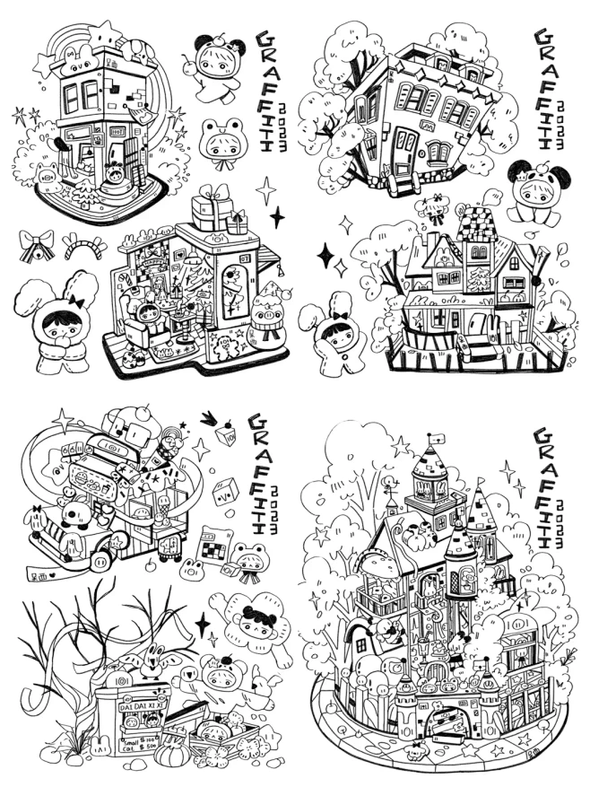 可爱速写涂鸦合集