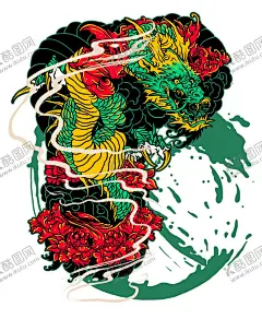 中国龙 【酷图网】中国,传统,东方,动物,生物,装饰品,插画