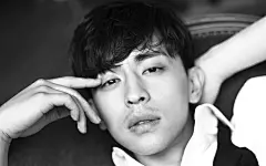 邓伦高清黑白帅气写真图片桌面壁纸