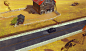 Some environments for a mobile racing project, Sergei Ryzhov : Hey guys! Here is some stuff i made for a "Racemania" mobile racing project by Mail.ru Games.
It is all 2d except cars (i used cinema 4d for them). Some of these pictures were used a