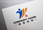CDR 字母YK物流快递logo