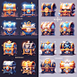 ciweituzi_a_set_of_4_closed_treasure_chest_as_a_UI_2d_icon_for__72880ee3-d4bd-4c18-89dc-aeec9b2bc5b2