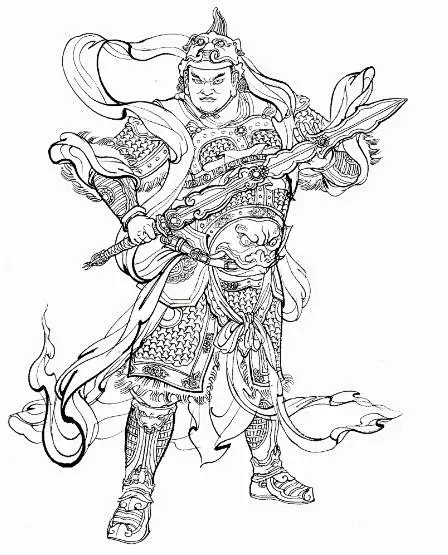 57:59封神演义人物百图(全) : 笔墨史书,封神演义100张图画----白描