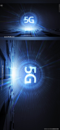 【乐分享】5G科技蓝色网络时代未来科幻海报PSD素材_平面素材_【乐分享】专业海外设计共享素材平台 www.lfx20.com