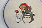 PATTERN: Totoro and Mushroom Cross Stitch [etsy]