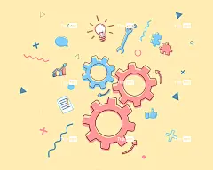 齿轮 工作 团队 一起 传送 力学 机器 集体 商业 团体