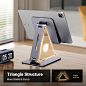 Amazon.com: UGREEN Tablet Stand for Desk Adjustable Aluminum Tablet Holder Portable Stand Foldable Home Office Desk Accessories Compatible with iPad Pro 12.9/ iPad Air/ipad Mini 6/5 : Electronics