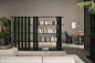 Open freestanding wooden bookcase DOGMA by Bonaldo_5