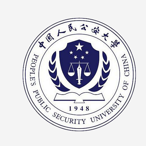 白蓝色中国人民公安大学标志矢量图标88icon