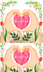【乐分享】爱情情人节情侣鲜花插画PSD素材_平面素材_乐分享-设计共享素材平台 www.lfx20.com
