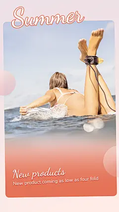 Fashionable Swimwear New Arriving Promotion Ecommerce Story