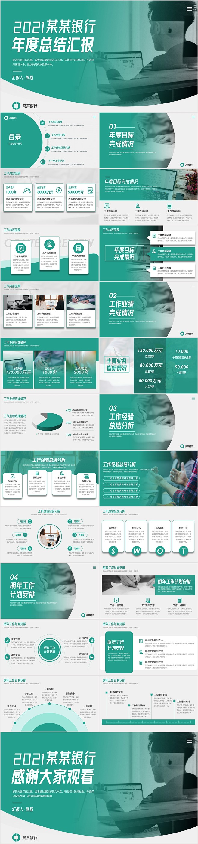 【耀你好看】全中文金融银行行业年度工作总...