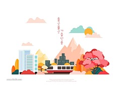 请叫朕采集到旅游世界城市风景建筑上水名胜插图插画