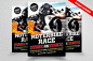 Bike Racing Flyer Template by Design Up on @creativemarket