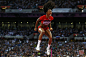 当地时间8月11日，女子跳高决赛，美国选手Brigetta　Barrett在跳跃成功后兴奋庆祝。REUTERS/Phil　Noble