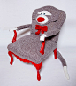 sock monkey chair!