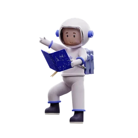 Astronaut Reading A ...