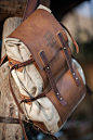 leather and canvas backpack #075 on Behance: 