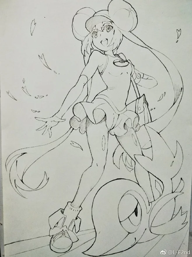 宝可梦黑白 芽衣和藤藤蛇 ​​​​