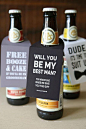 Ask the guys to be in your wedding with this diy beer gift! #weddingideas