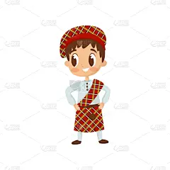 男孩,传统,平坦的,计算机图标,儿童,人,白色,红色,可爱的,小的
