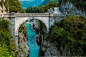 General 3544x2363 arch bridge trees mountains nature water road Slovenia gorge