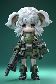 科技未来羊创意立体十二生肖动物模型图片