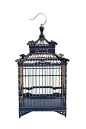 This birdcage uses rosewood as the frame and bamboo stick join along the body. It is a collectible piece with its precise detail and combination of wood and bamboo. Dimensions: w9" x d9" x h18" Origin