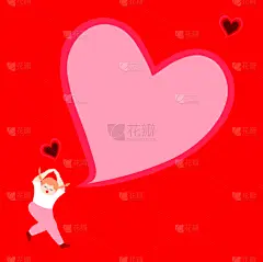 明信片,情书,女孩,心型,可爱的,父母,留白,请柬,贺卡,家庭