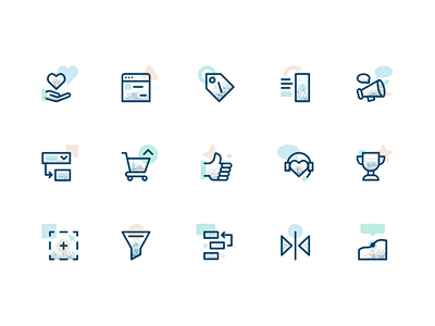 Feature Icons line a...