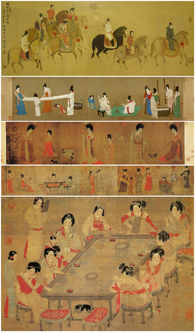 唐代·张萱、周昉《唐宫仕女图》