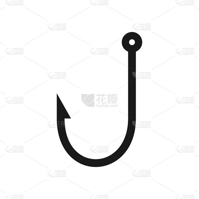 钩图标。矢量