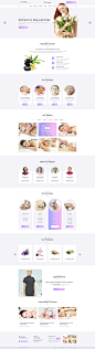 美容水疗/美发/美甲/纹身多用途网站模板 Paradise Multipurpose Beauty & Spa, HairCut, Nail, Tattoo Psd Templates – 设计小咖