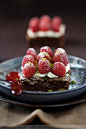 Baked Goods: Chocolate Cake with Pistachios and Raspberries.#吃货##赏味期限##美食#