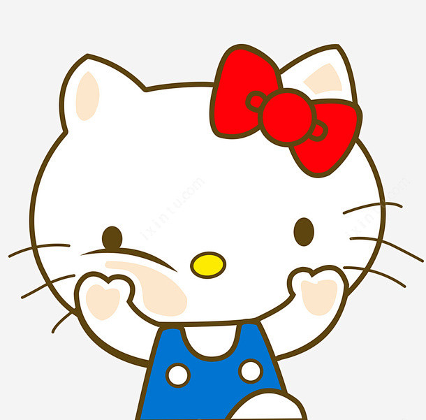可爱的凯迪猫png免抠素材_新图网 ht...