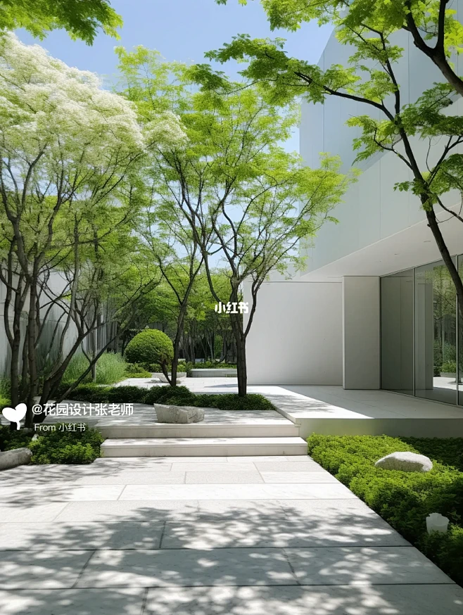花园设计灵感|现代极简庭院
