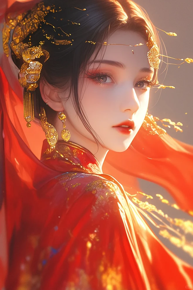 绝美古风红衣美人 - 小红书
