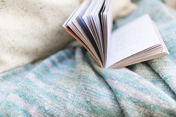 Book on a blanket