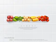 瓜果蔬菜美食食材水果鸡蛋青菜早餐营养海报PSD分层素材