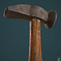 The Hammer, Bogdan Ionete : An old worn hammer I did for practicing materials in Substance Painter.